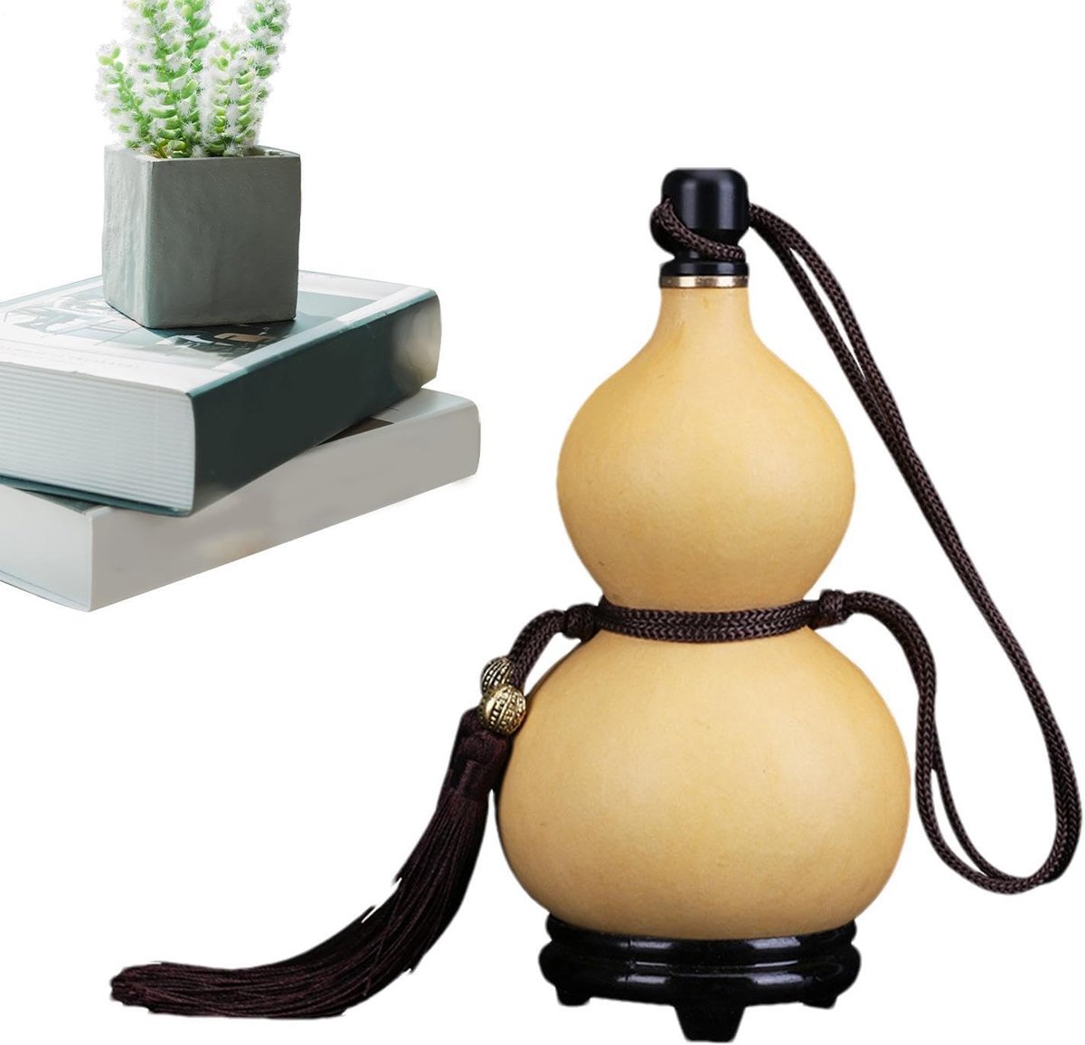 Pompoen wijnfles, 500 ml, waterdrager voor buiten, natuurlijke Hu