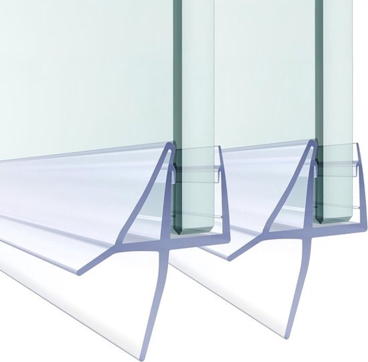 Douchedeurafdichtstrip - Voor frameloze douchedeur - 2 stuks, 1/4 x 36 inch