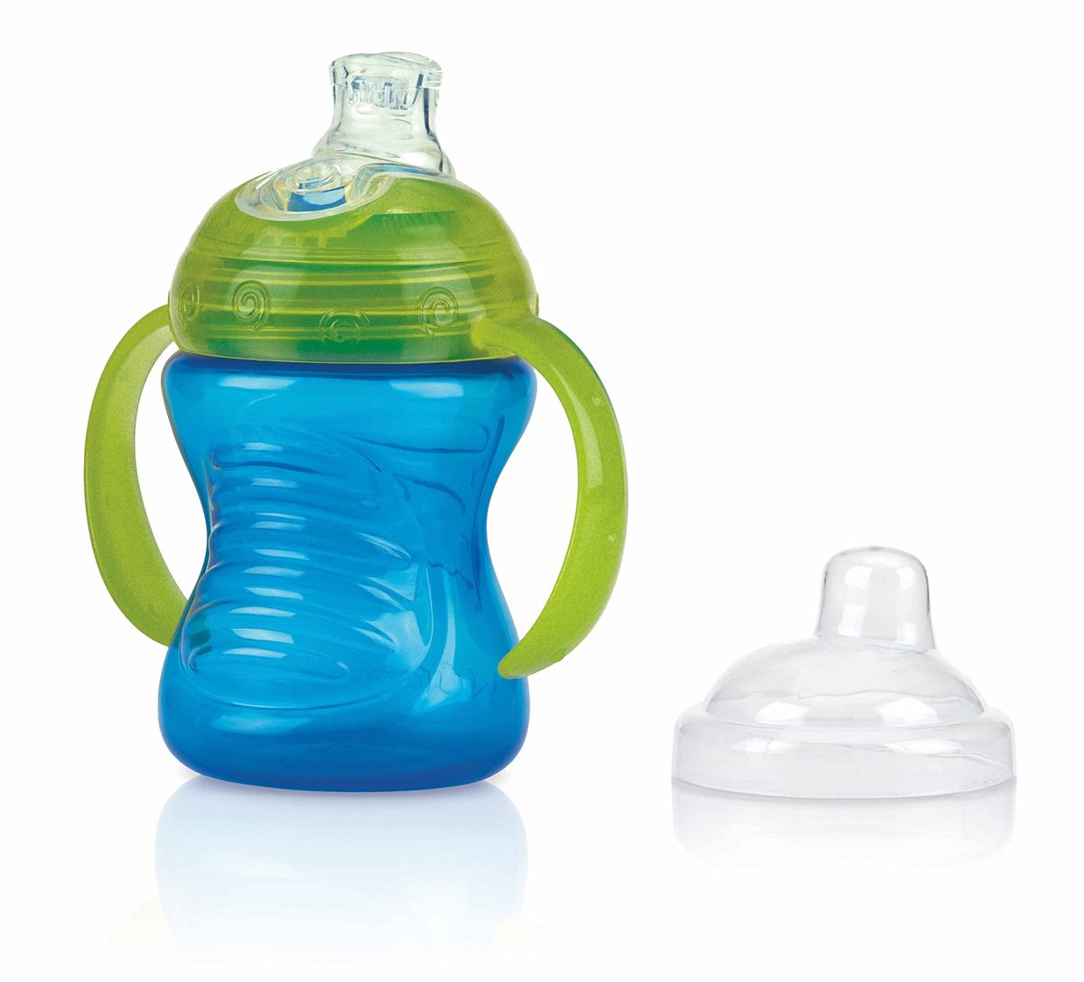 Leak-proof Drinkbeker met Handvatten - Blauw, 240 ml, 6m+