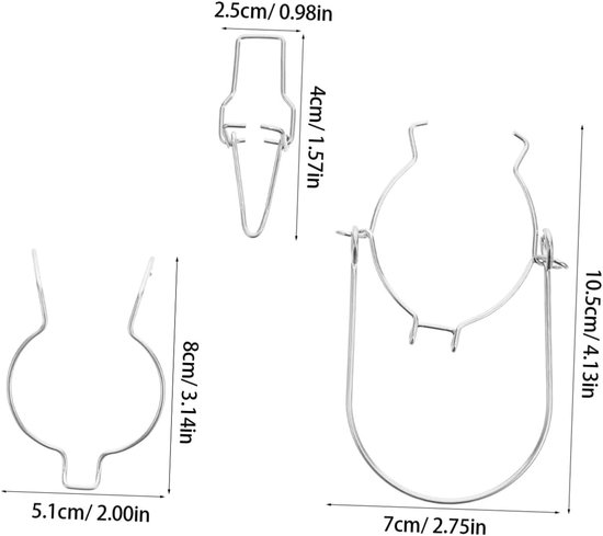 8 Stuks Afsluitbare Blikken Gesp Pot Draad Slot Gesp Weckpot Draad Weckpot Clips Metalen Ring Vergrendelingsdraad Metalen Slot Vervangende Draadklemmen — afbeelding 2