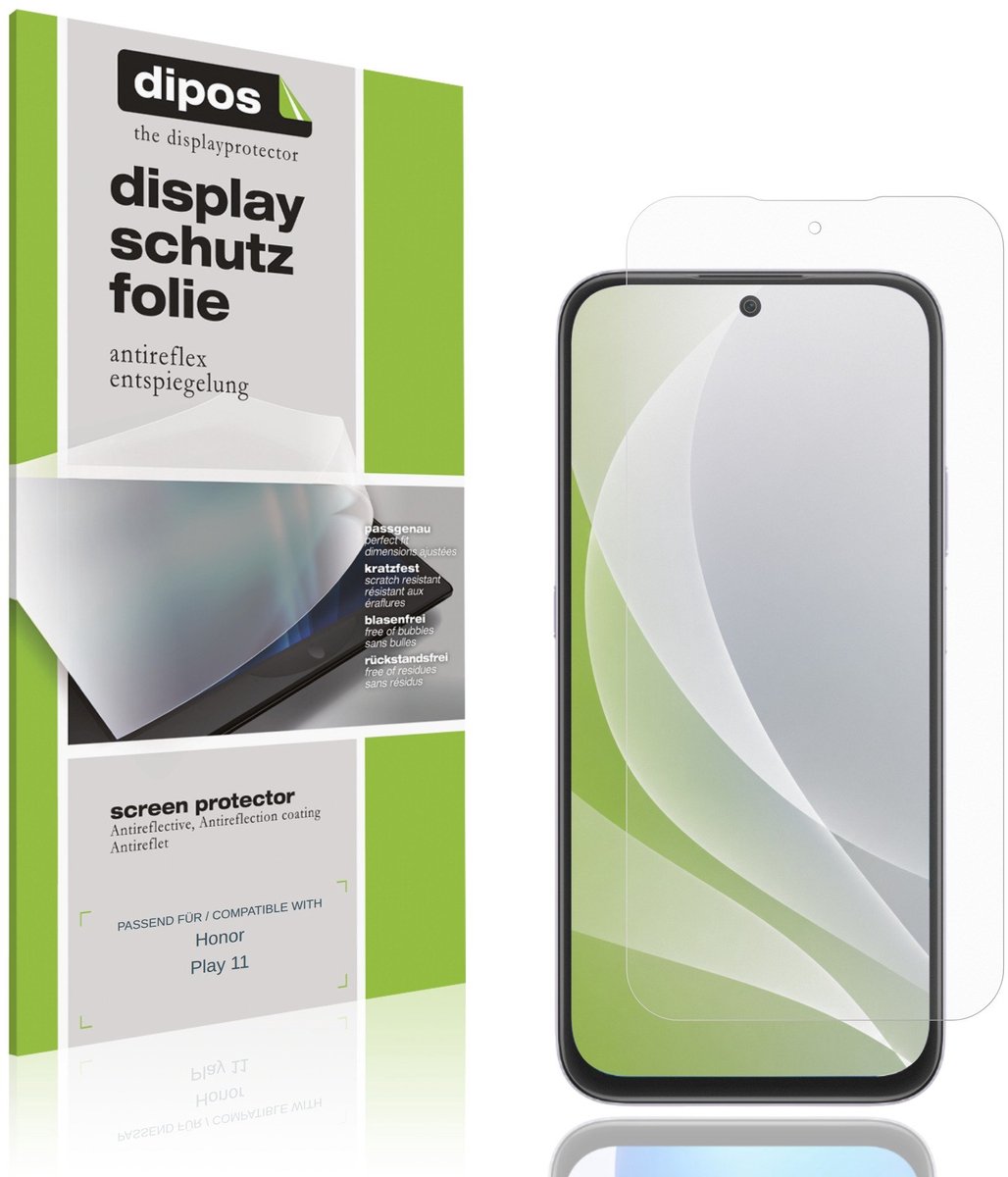 dipos – 4x Matte Beschermfolie geschikt voor Honor Play 11 | Krasbestendige & antireflecterende Screenprotector Ultra-Thin