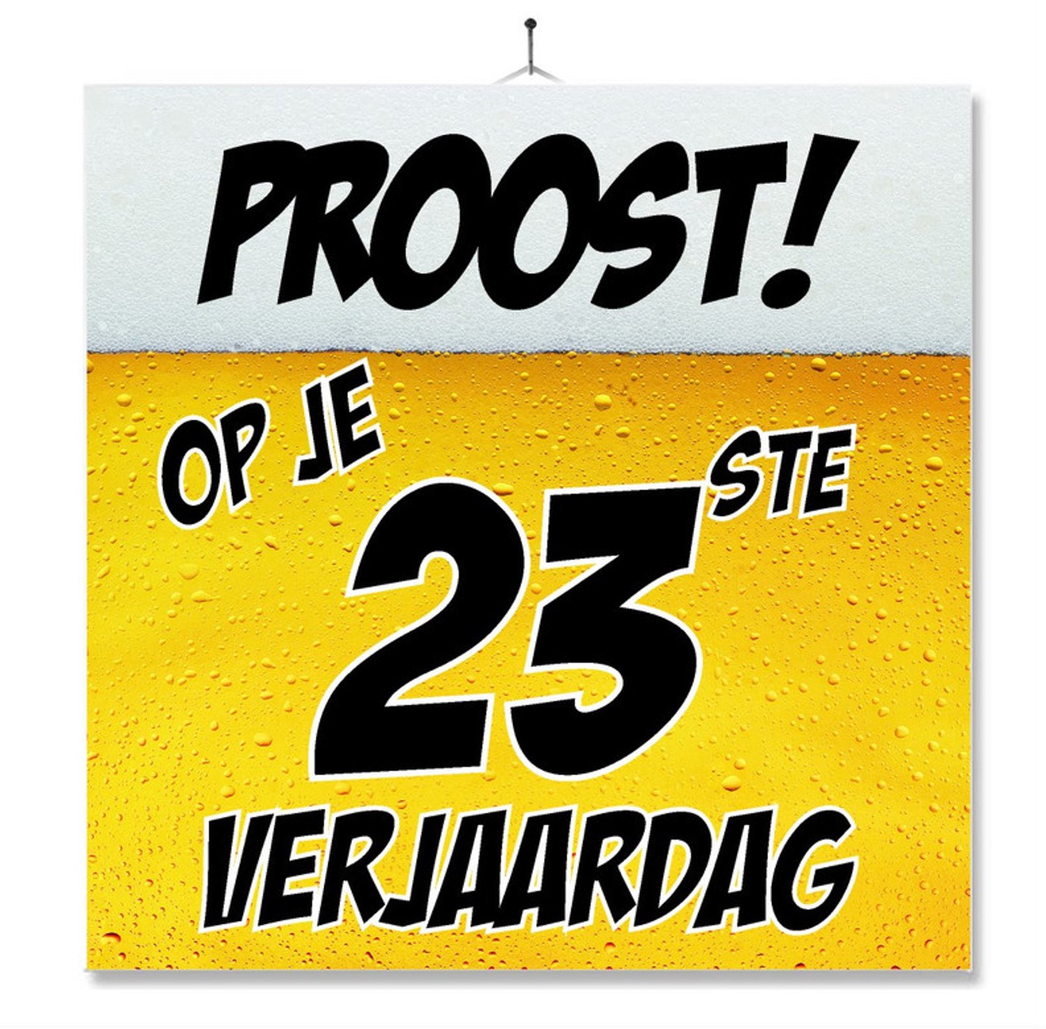 MC Living Tegel Met Opdruk | Grappig | Humor | Verjaardag kado | Proost op je 23ste verjaardag Multi-Color