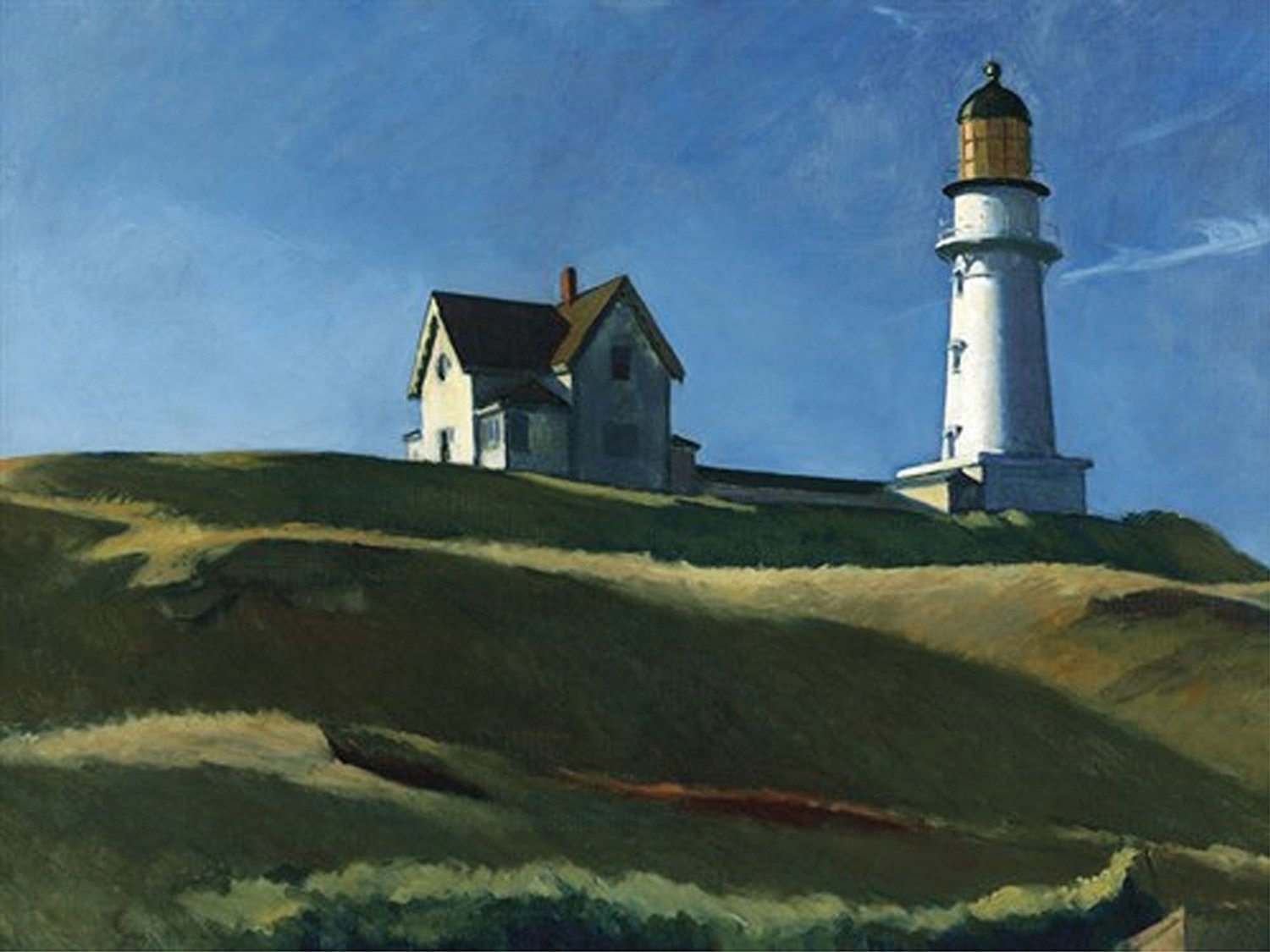 PGM Kunstdruk Edward Hopper Lighthouse Hill 1927 50x40cm Divers