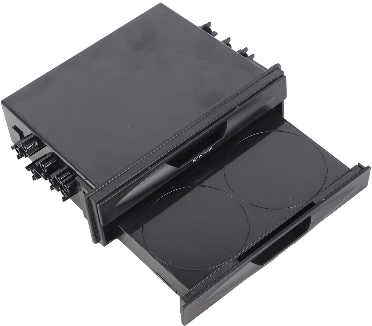 Autoradio Opbergdoos 2-in-1 - ABS - 1Din/2Din - 2-laags - Bekershouder - Multifunctioneel - Ruimte voor kleine items - Dashboard Organizer