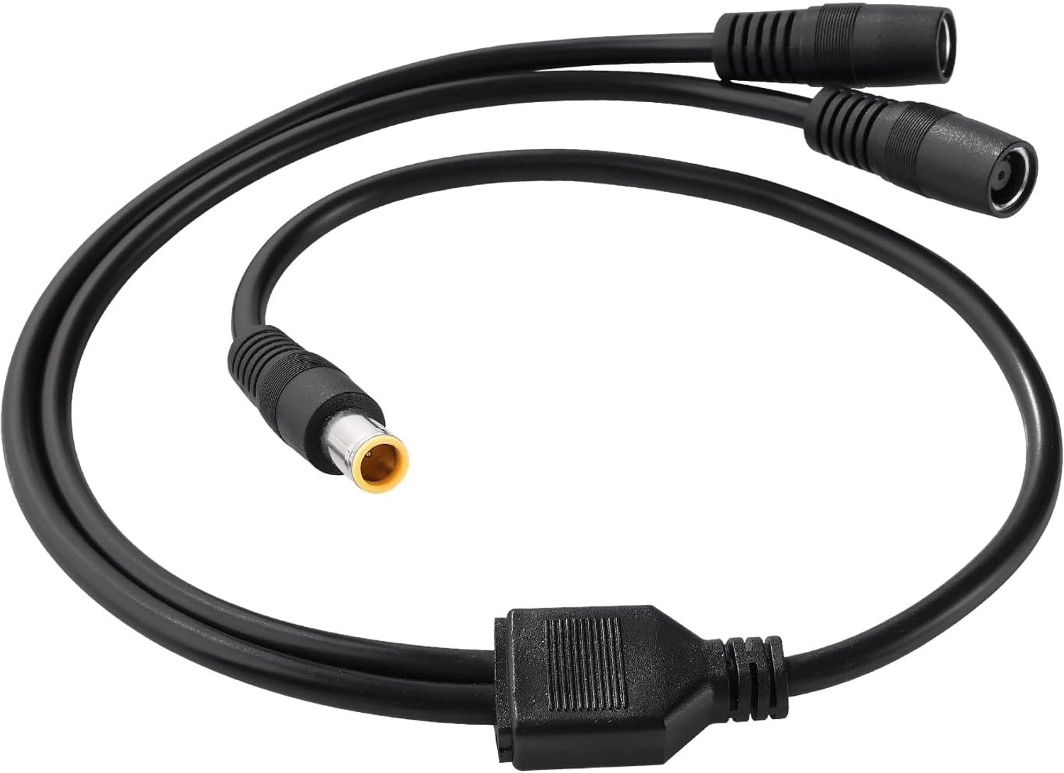 Stroomkabel 0.6m 16AWG - DC7909 1 mannelijk naar 2 vrouwelijk - 12V voor zonnepanelen - duurzaam en veilig - m-winkel