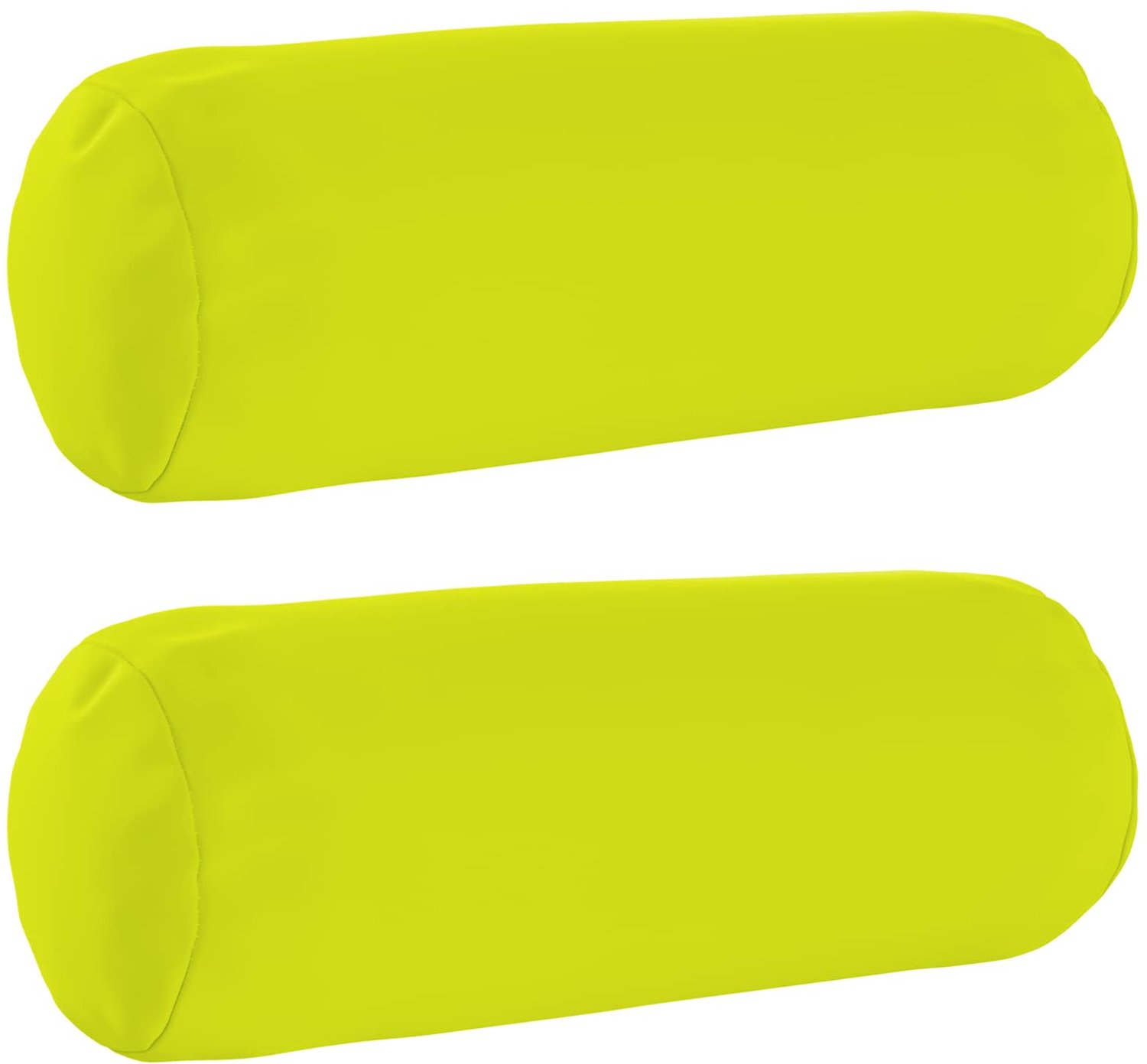 vidaXL Dekenkussen - 2 - st - HEERLEN - Heldere - Groen. - Diam. - 15 - x - 40 - cm Helder groen