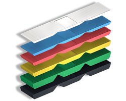 Wig Kunststof 1-6 mm Set - Beglazingsblokken Afstandsplaten Nivelleerblokken - 600 Stuks - Voor Glaszetten En Tegelwerk