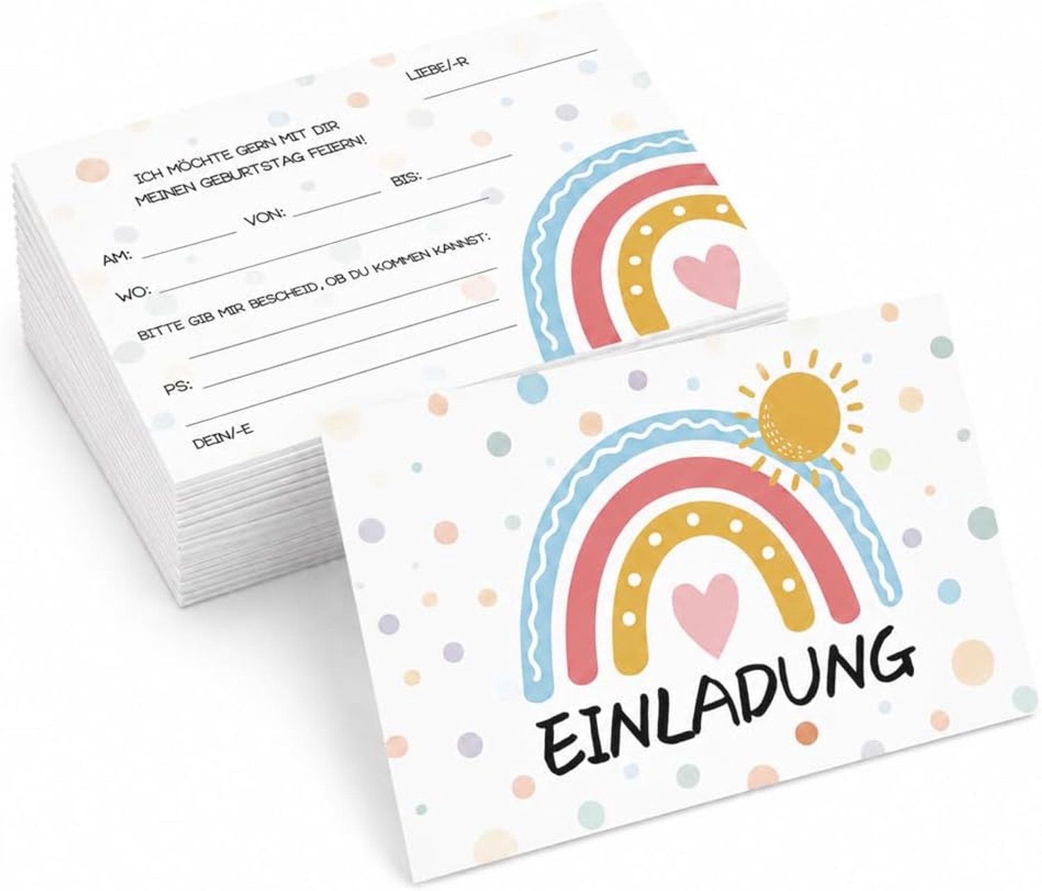 25 Uitnodigingskaarten met Enveloppen, Universele Uitnodigingen voor Feest