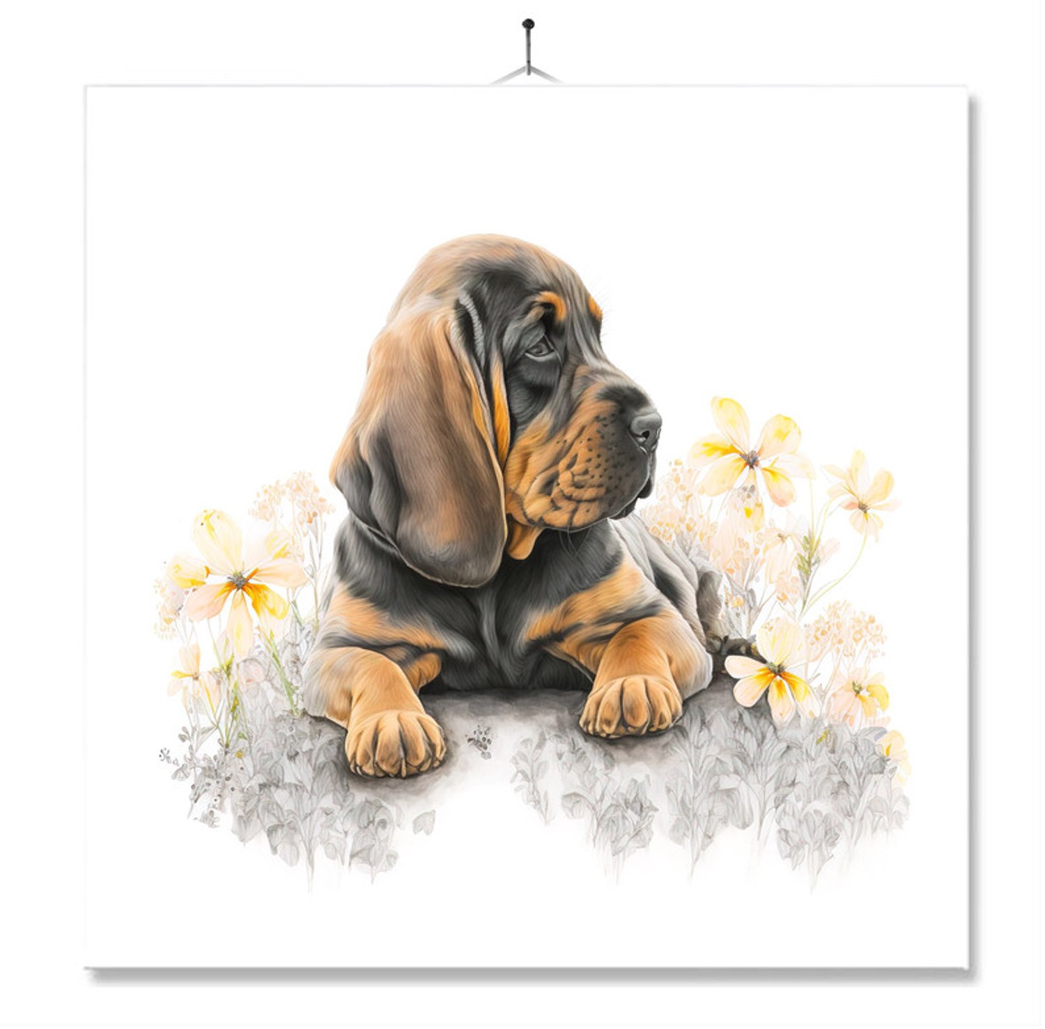 MC Living Tegel Met Opdruk | Verjaardag kado | Cadeau | Honden | Bloedhond Ontwerp 9