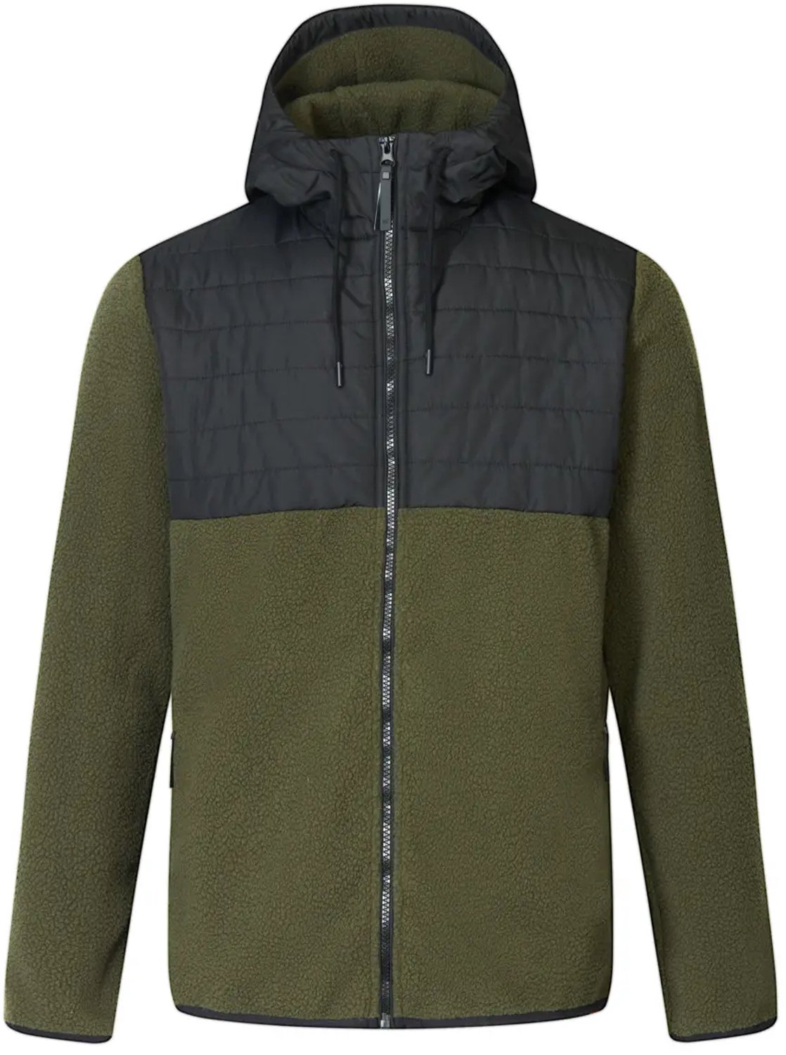 Regatta Frankie Borg Hybrid Fleece Met Volledige Rits Man Zwart