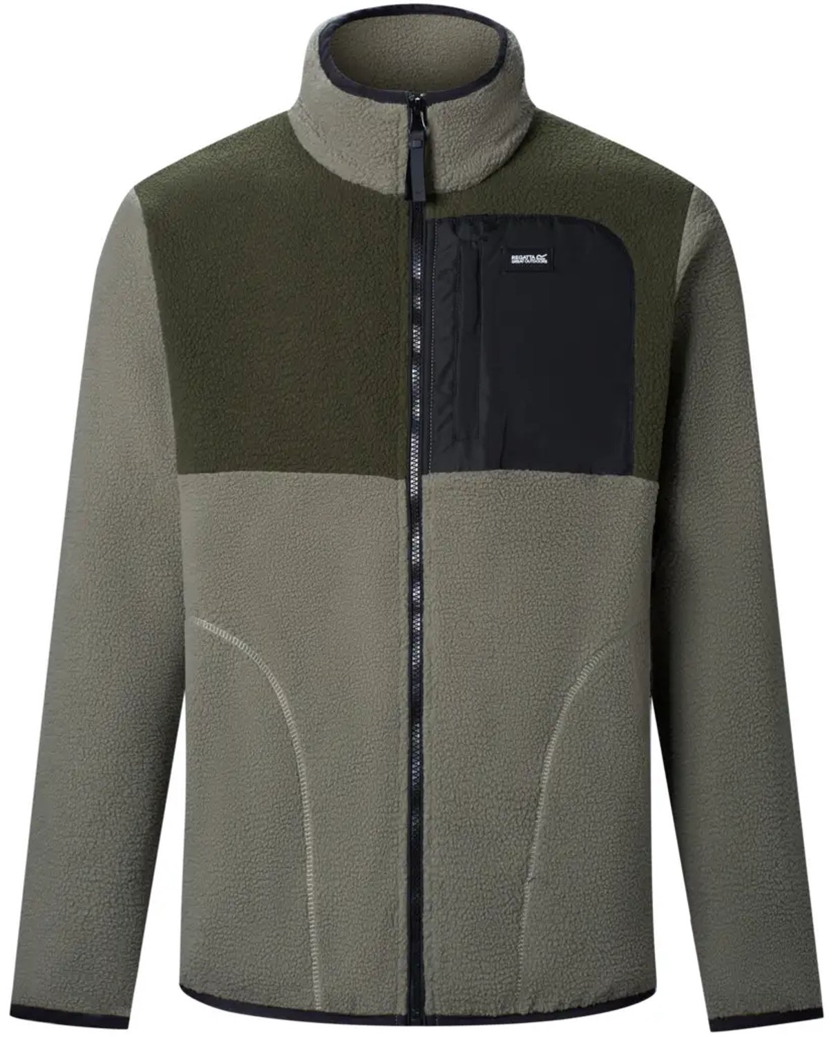 Fleece Regatta Frankie Borg Colour Block Olijf