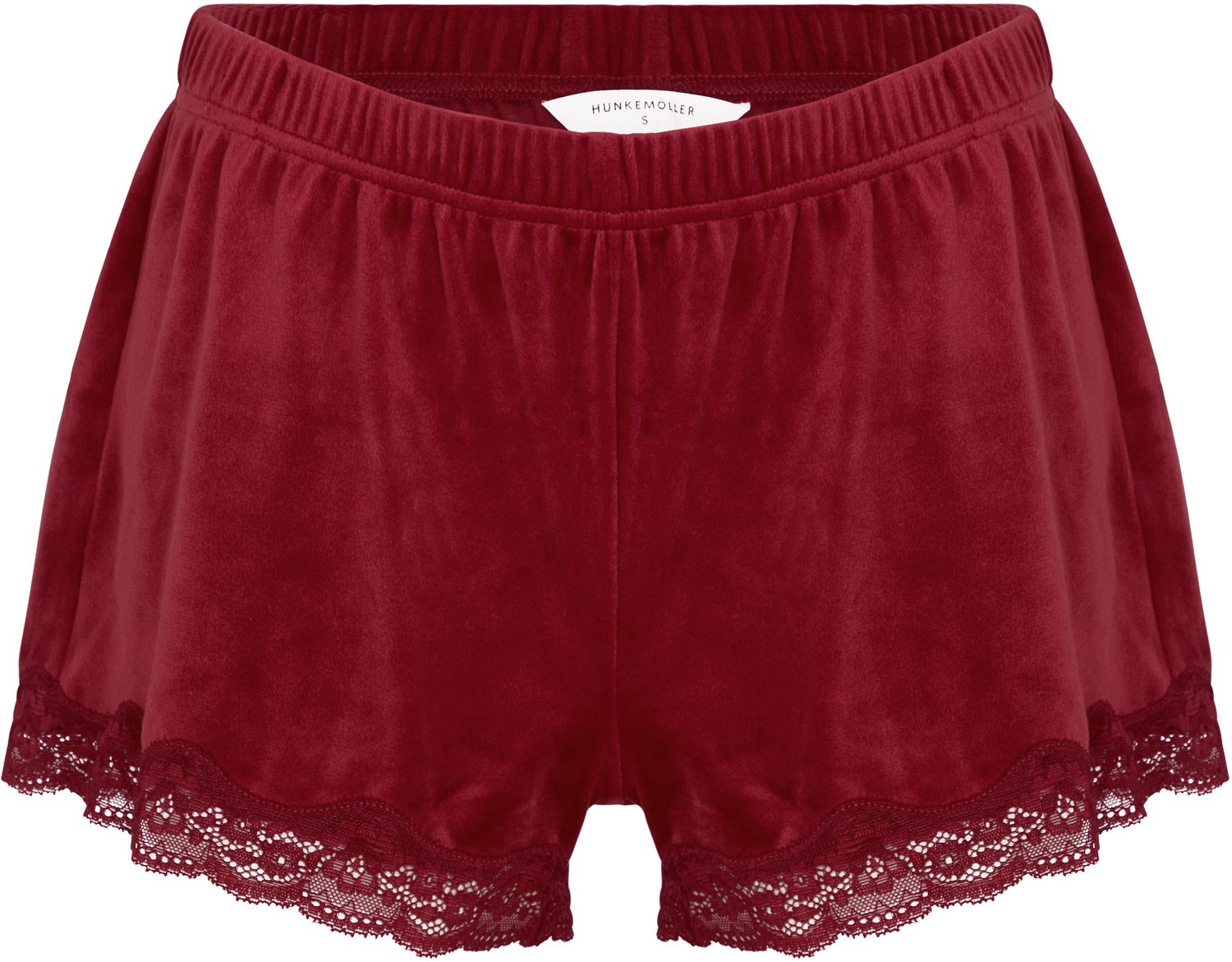 Hunkemöller Short Velours Lace Rood