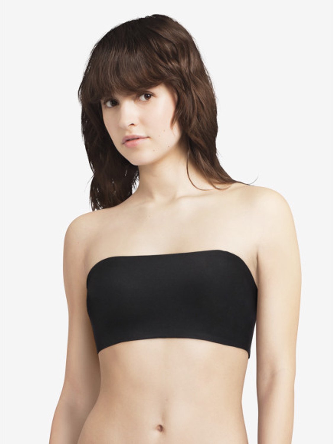Chantelle SoftStretch - Voorgevormde bandeau bralette - Strapless - naadloos - onzichtbaar - ZWART