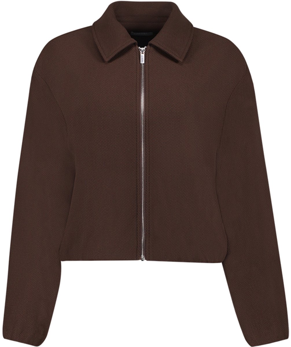Geisha Jas Comfy Bomberjack Met Honeycumb Structuur 65556-21 000775 Brown Dames Maat - 3XL