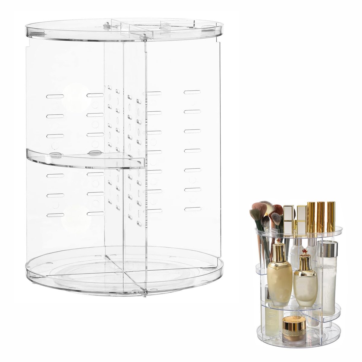 Elzusha - Draaibare Cosmetica Organizer - 5 Laags - Transparant