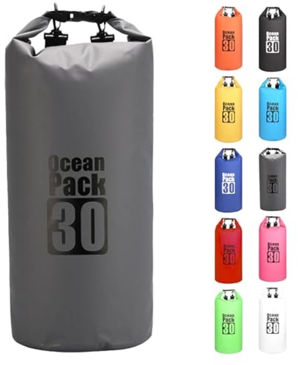 Elzusha - Waterproof Rugzak en Duffle Bag - 30L Grijs
