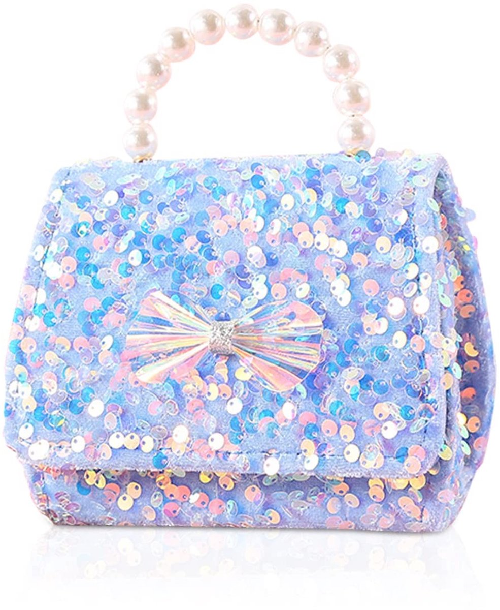Elzusha - Schoudertas voor Kinderen - Schattige Boog met Afneembare Strap - Wit/Roze/Zwart/Rood/Blauw