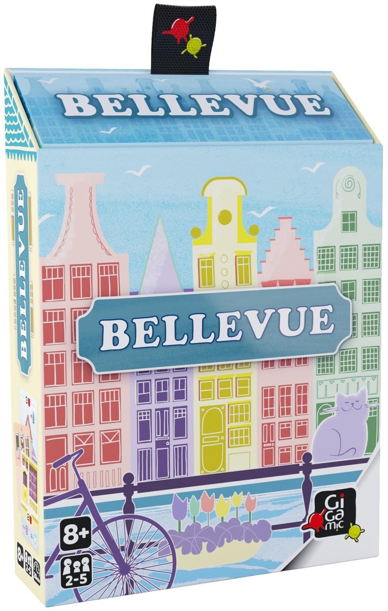 Elzusha - Bellevue Kaartspel - Bouw huizen met Vlaamse architectuur - 2 tot 4 spelers