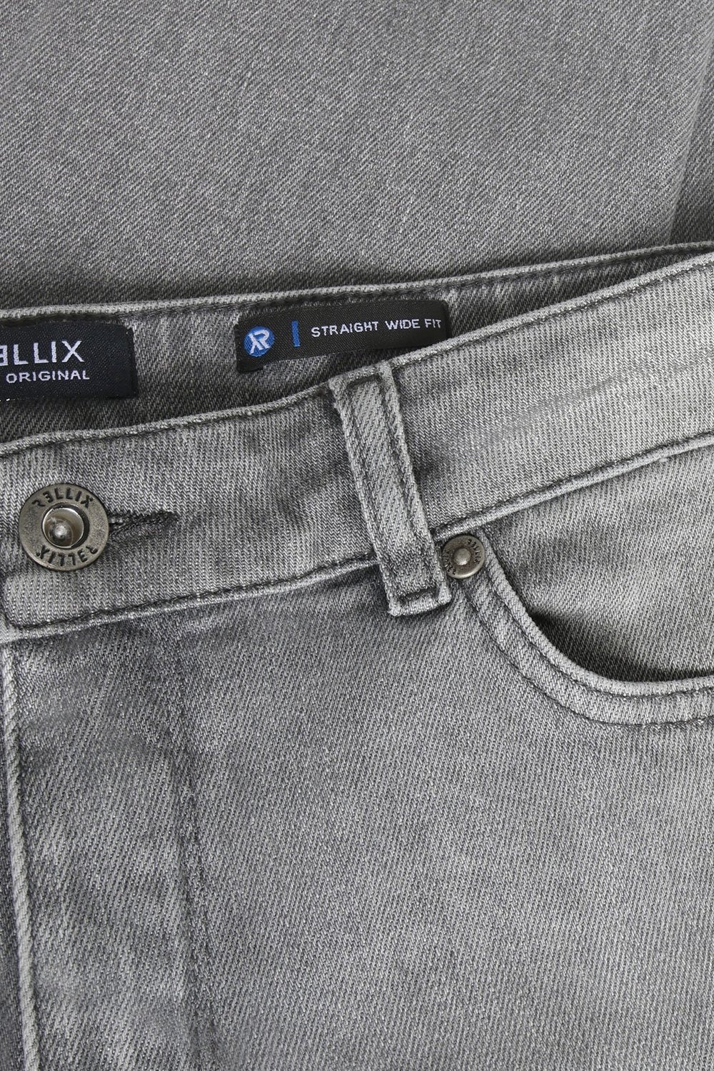 Rellix - Straight Wide Fit Jeans - 1149 Used Grey Denim - Maat 170