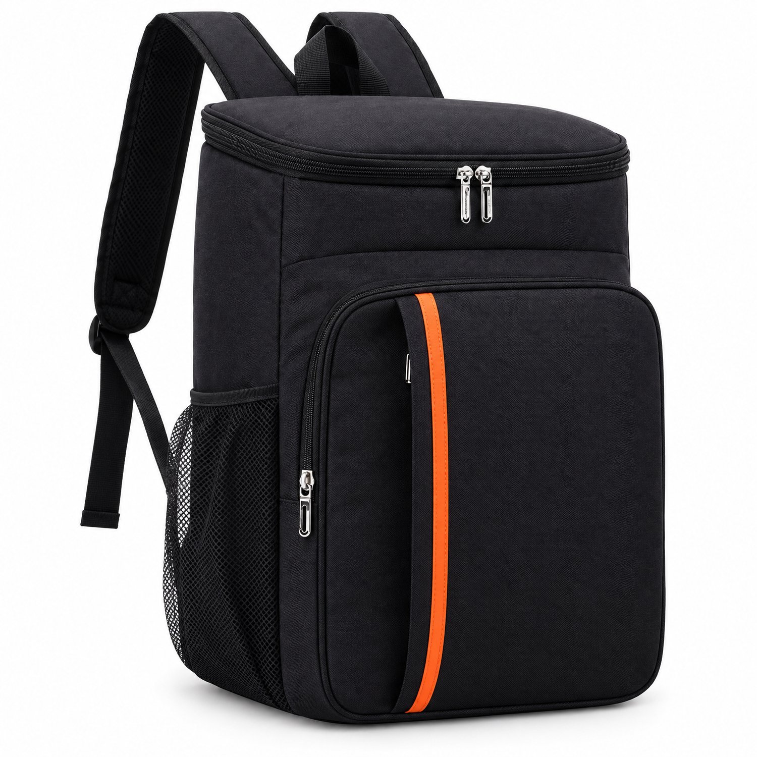 BukkitBow - Koeltas voor Lunch - Koelrugzak 20 Liter - Rugzak met Koelvak - Waterdichte Buitenstof - Zwart