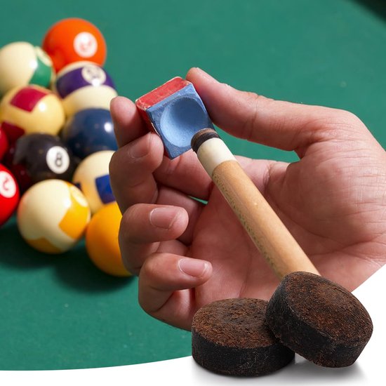 20 stuks Pool Cue Tips Vervangingsset Cue Stick Tips 13 mm Pool Stick Tip met Opbergdoos voor Pool Cues en Snooker Benodigdheden — afbeelding 5