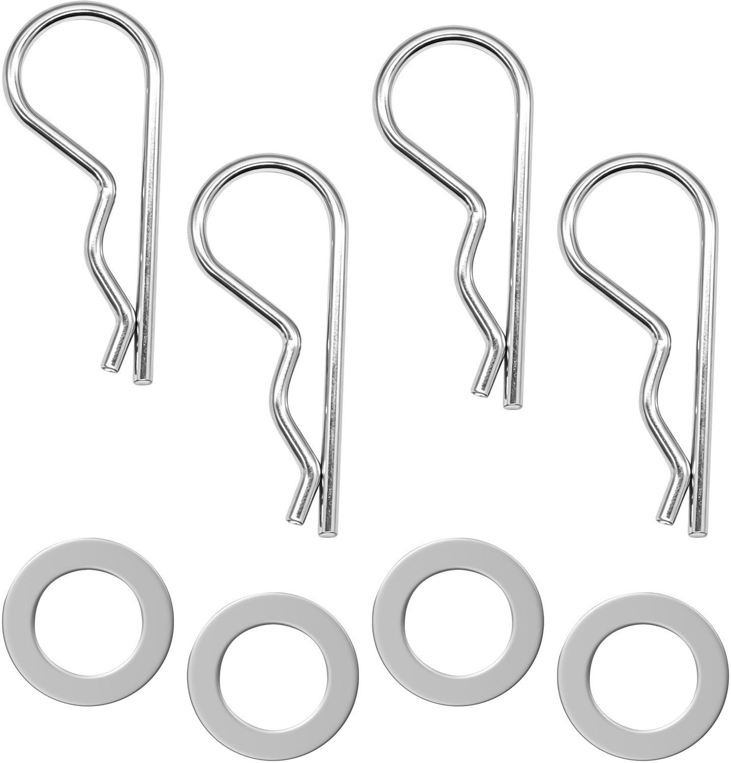 8 Stuks Veer Borgpen Onderdelen, Zware Maaiers Vervangingskit for Zitmaaier, Compatibel met 100 Serie D105 D110 L110 LA105 LA115, met Ring Lente vergrendeling Pin