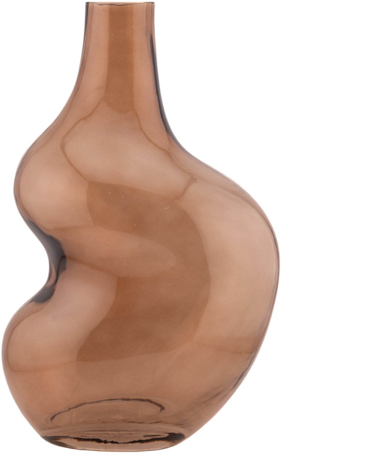 Glazen organische vaas sandstone M