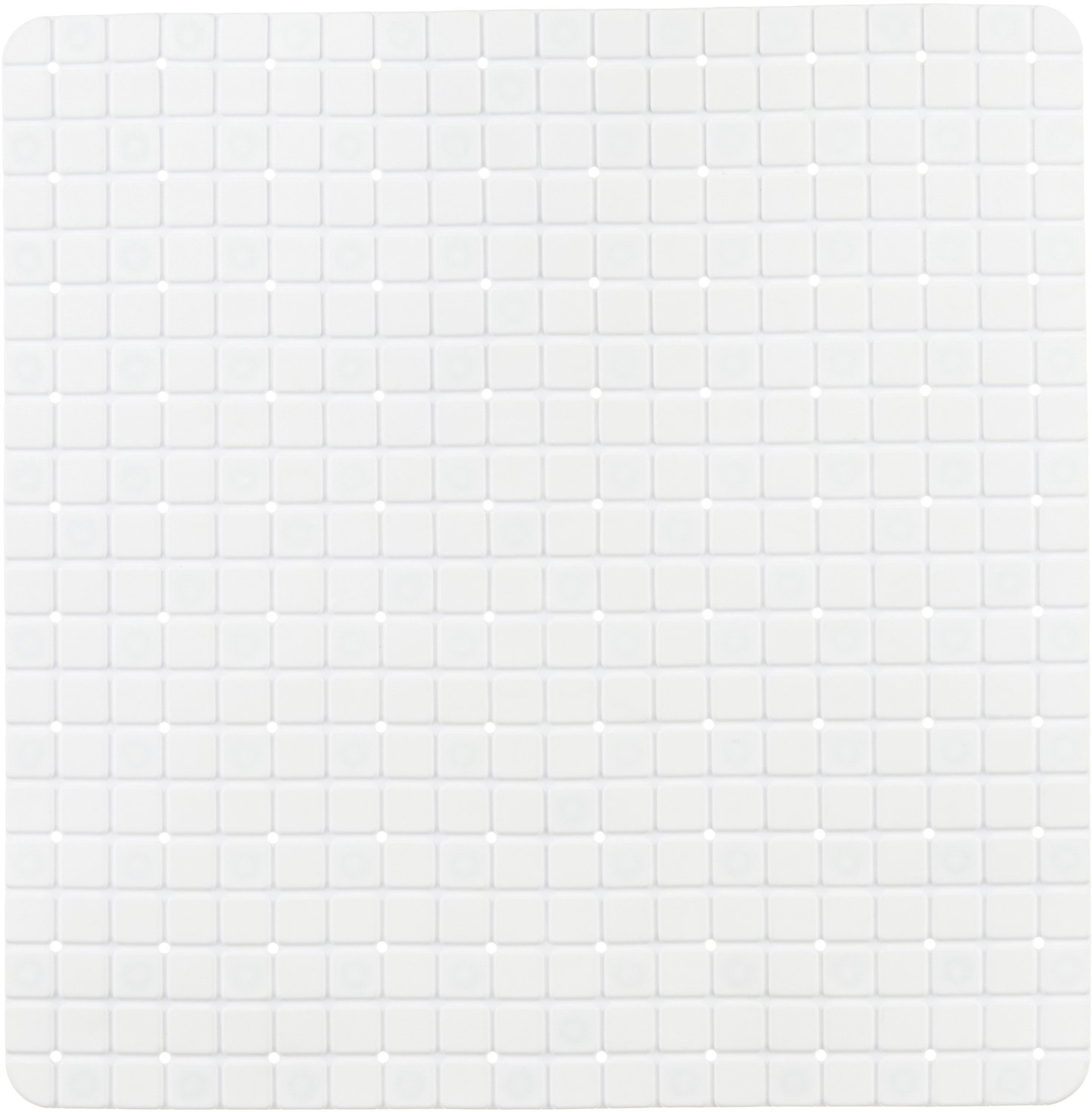 Berilo - Antislip badkamermat BRICK, 50 x 50 cm - wit