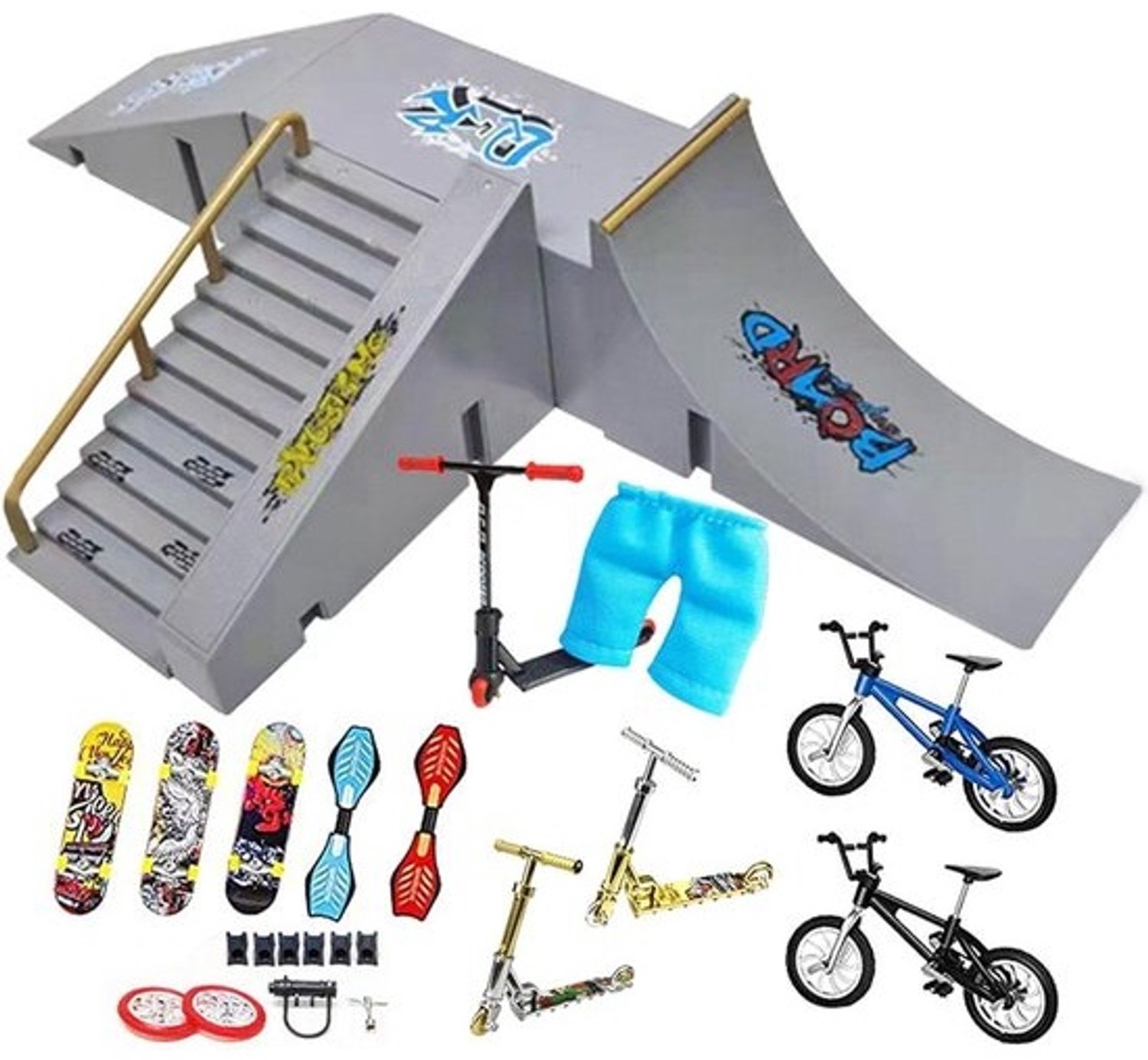 Skateboardramp Skatehelling Voor het oefenen van tricks Opvouwbaar ontwerp Zie afbeelding