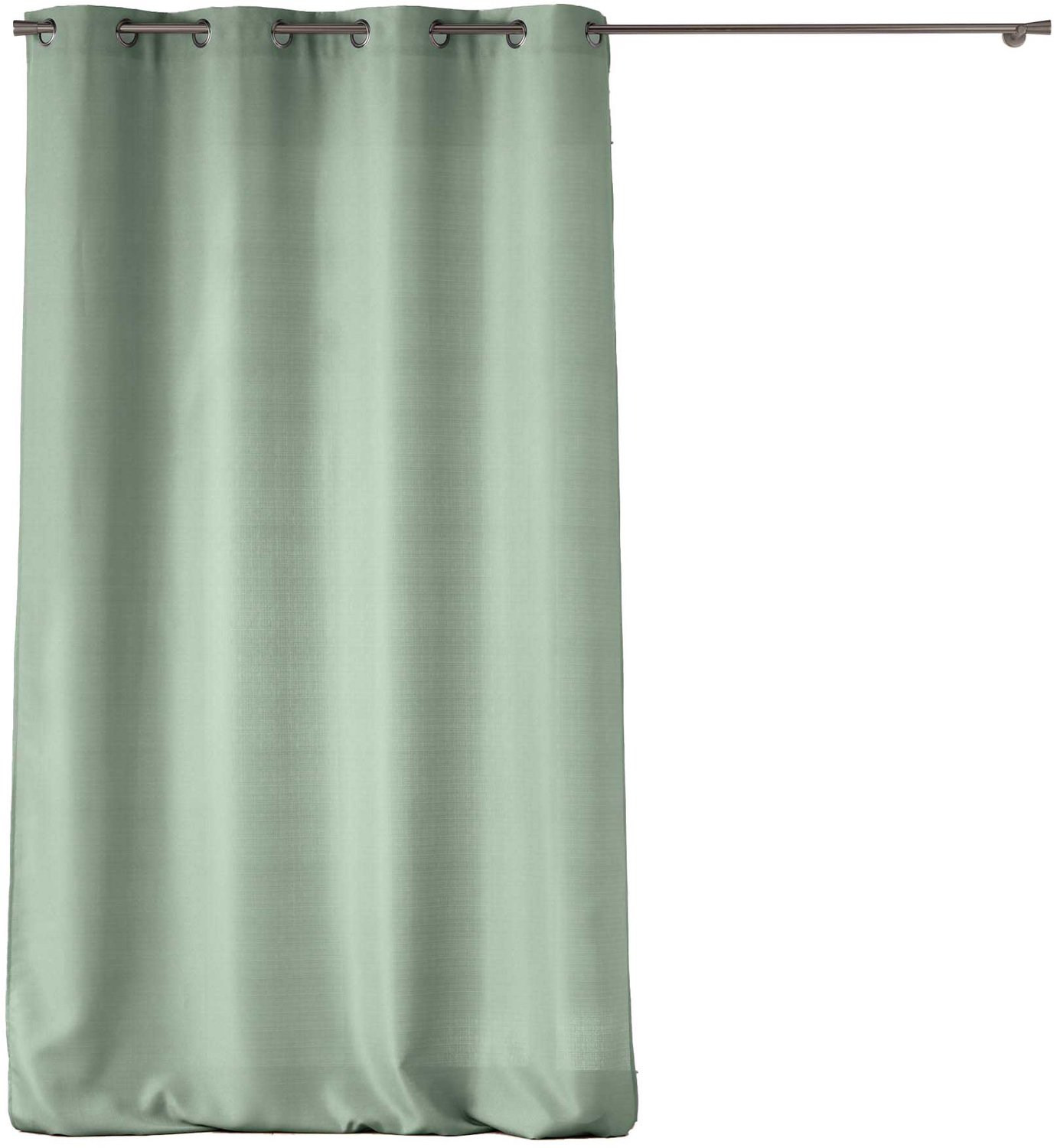 Douceur d'intérieur - Gordijn met ogen 140 x 260 cm SOLINE - groen