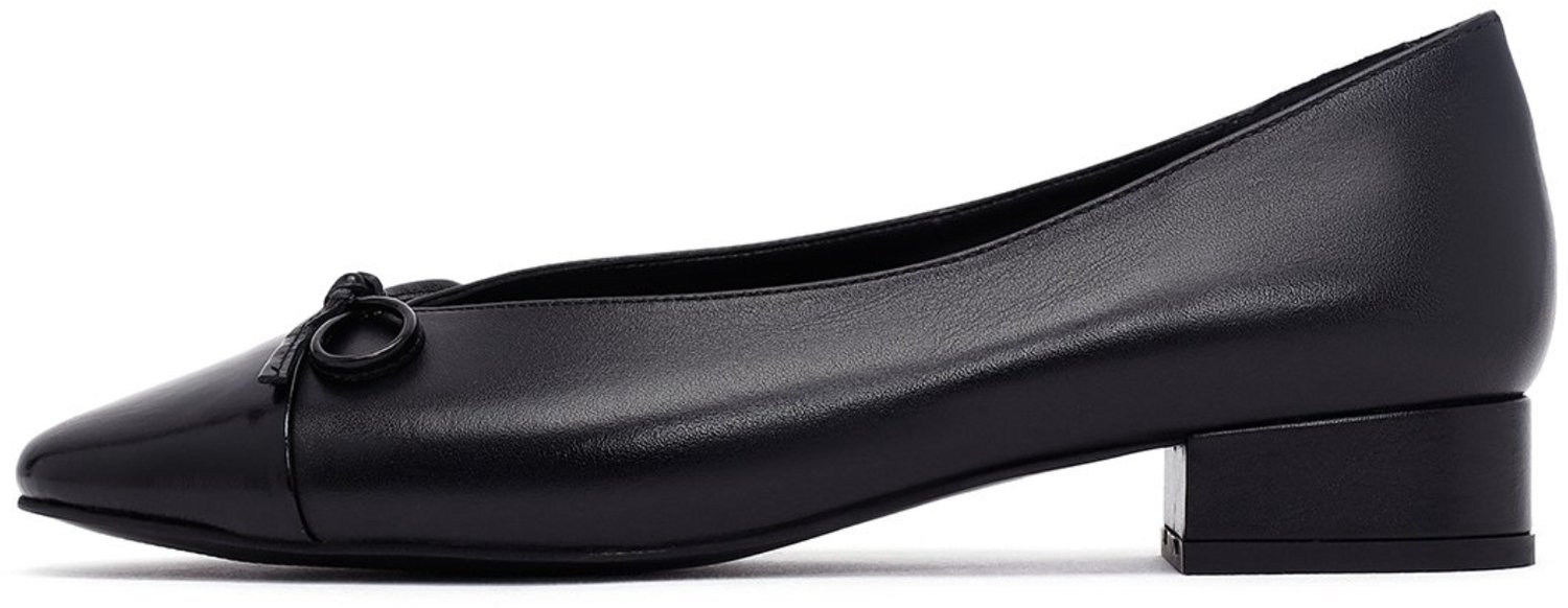 DERIMOD Ballerina Shoes Leather Ballerina Shoes