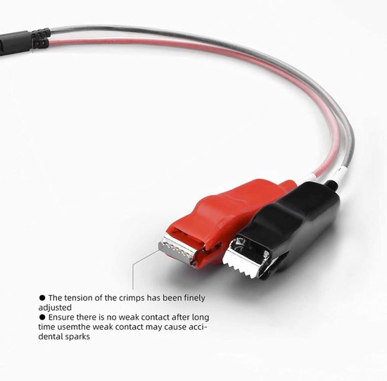 Dubbele Accukabels van 3.8 m voor Elektrische Visreels - Geschikt voor Diverse Merken en Toepassingen — afbeelding 2