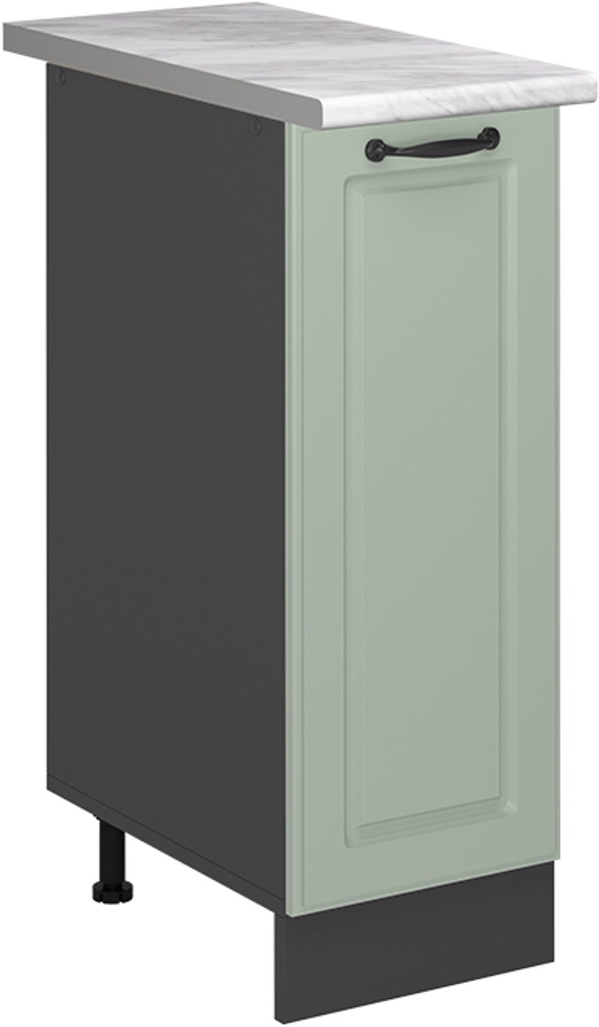 Vicco Apotheekkast R-Line, Mint landelijk/Antraciet, 30 cm marmer werkblad