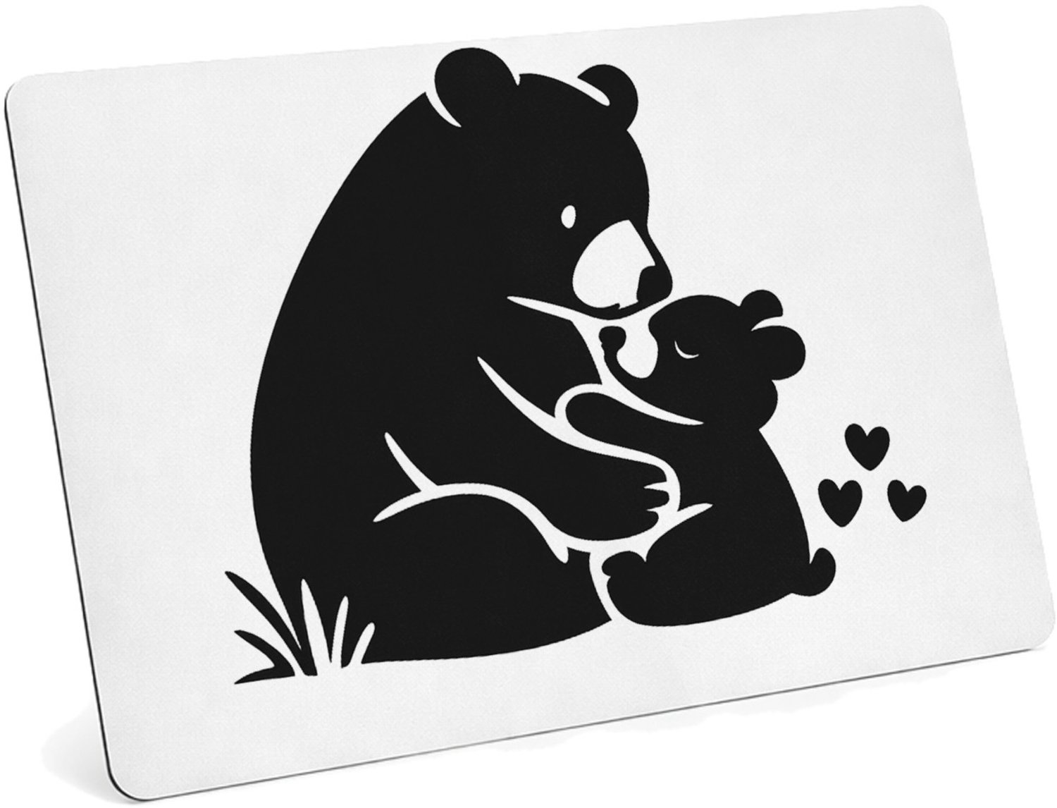 Mr Cadeautjes MDF magnetische fotolijst 28 x 19 - design Liefdevolle complimenten in een compacte typografische poste | cadeau Wit