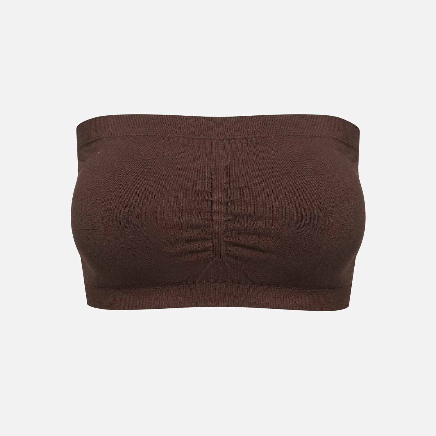 cfab Bandeau-bh - bruin - XS - BH Zonder Beugel Voorgevormd - Ondergoed - Naadlos