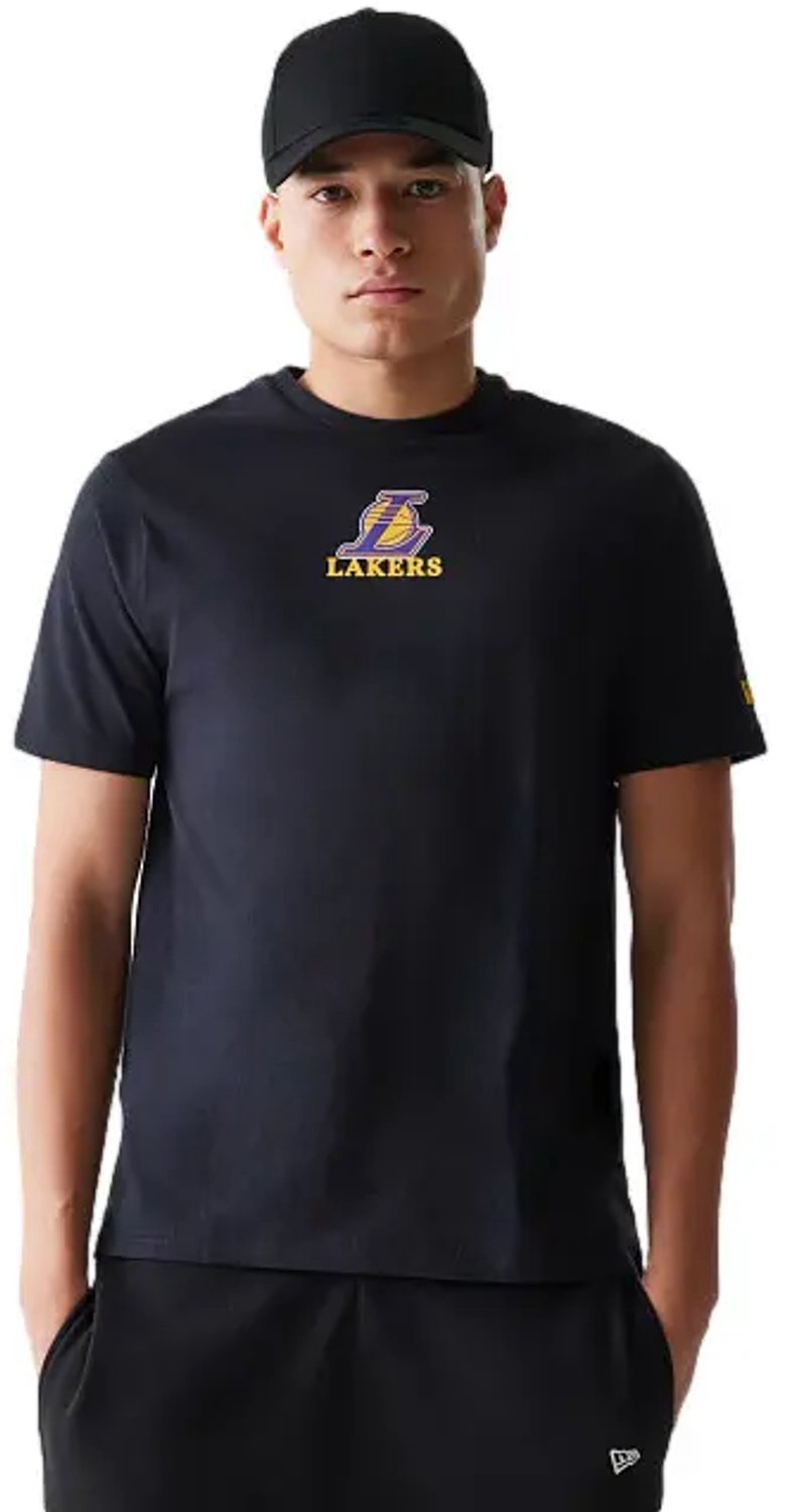 Logo T-shirt New Era NBA Los Angeles Lakers Zwart