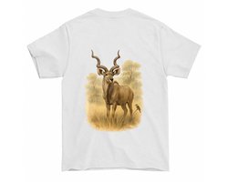 Kudu Shirt – Majestueuze Kudu in de Natuur – Dierenliefhebber Outfit – Unisex T-Shirt voor Dames & Heren – Origineel Cadeau