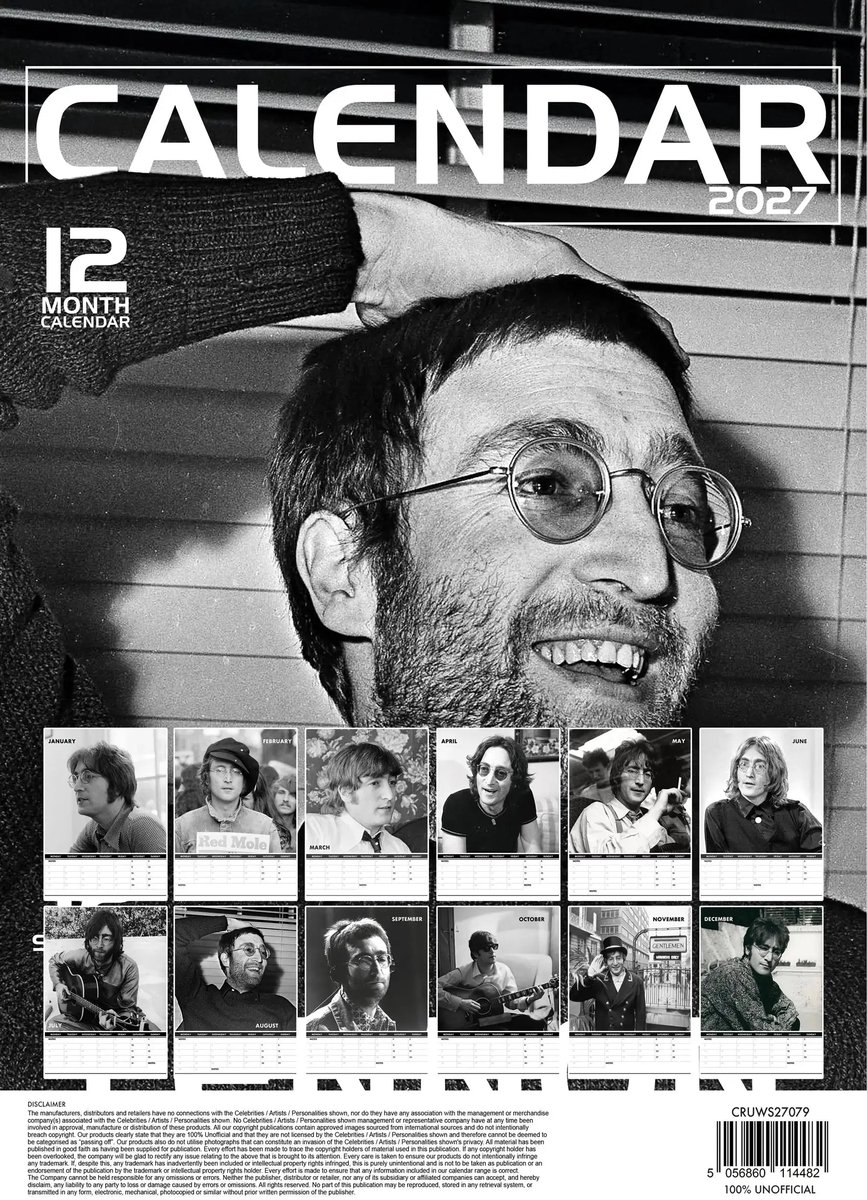 John Lennon A3 Kalender 2027