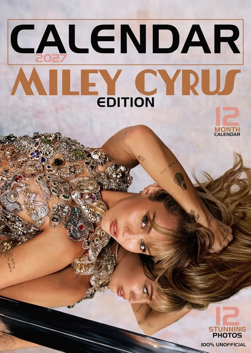 Miley Cyrus A3 Kalender 2027