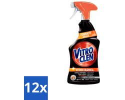 12 x Vitroclen - Keramische Kookplaatreiniger - Spray - 450 ml - Keramische Kookplaat Reiniger - Kookplaat Schoonmaken - Vitrokeramische Reiniger - Inductie Kookplaat Schoonmaken - Vlekken Verwijderen Kookplaat
