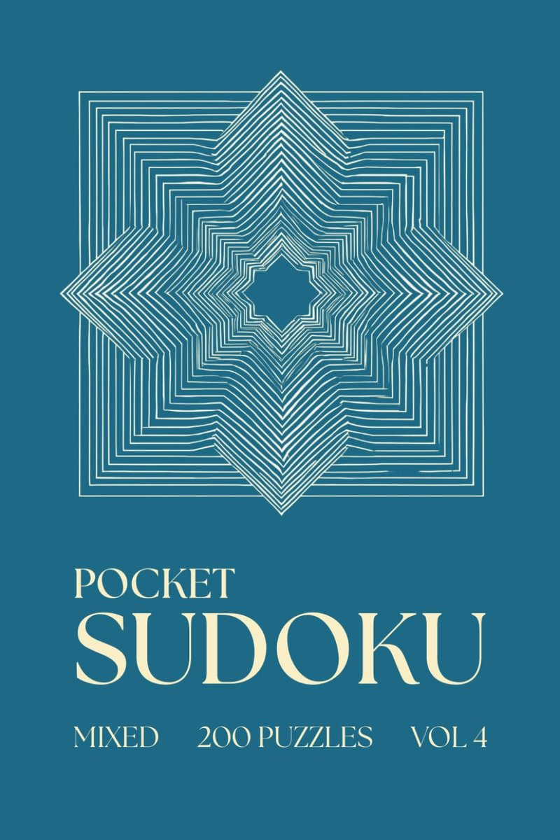 Pocket Sudoku - Mixed Levels - 200 Puzzles: Mini Sudoku Book for Adults - Compact & Travel Friendly A6 Size - ShopVlot