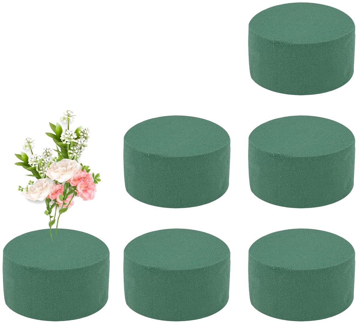 Solidchoice - Set van 6 Bloemencilinders voor Bloemstukken en Knutselen