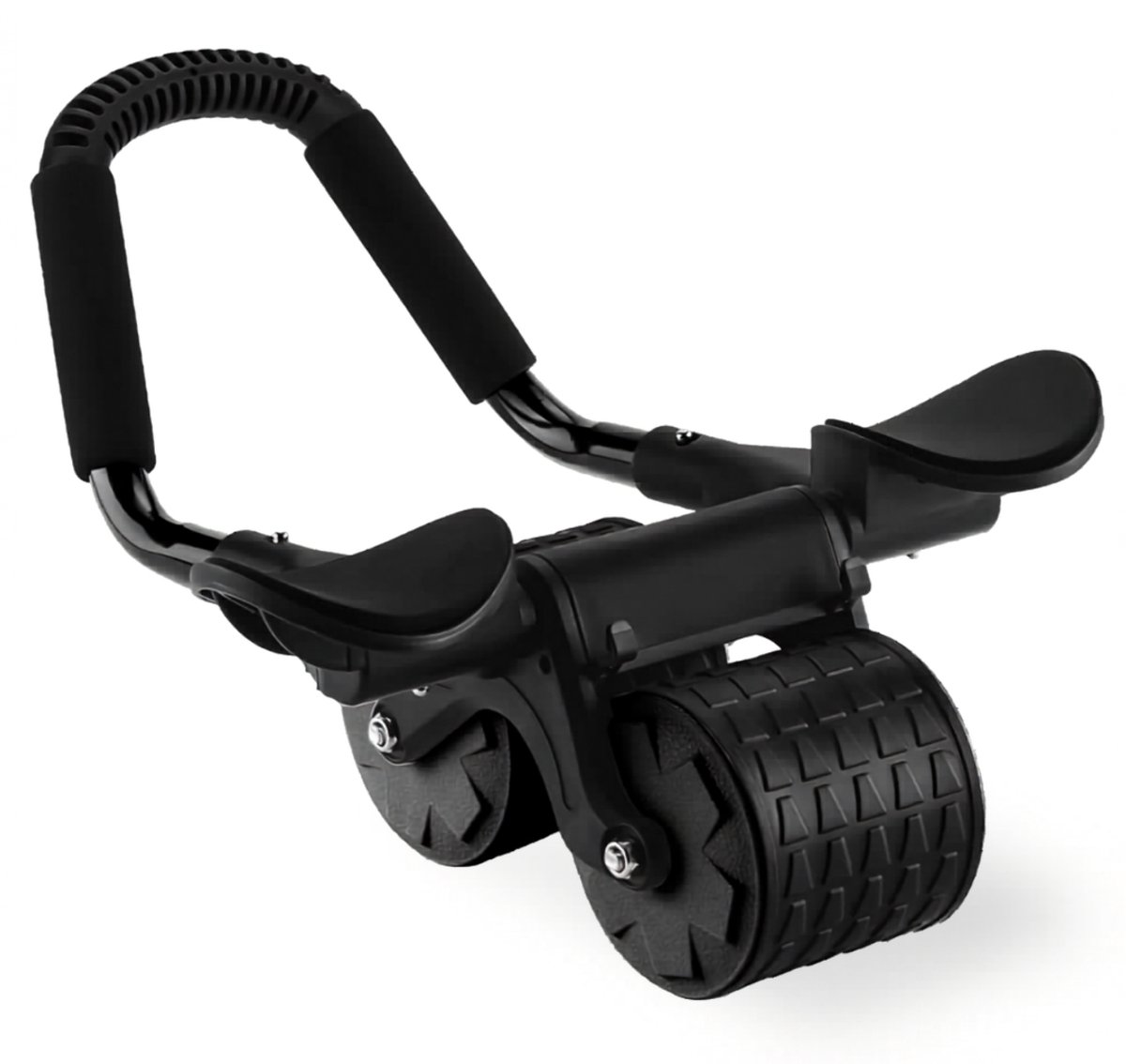 Lìon® Ab Roller - Buikspiertrainers - Ab Wheel - Zwart - 42cm x 40cm x 17cm