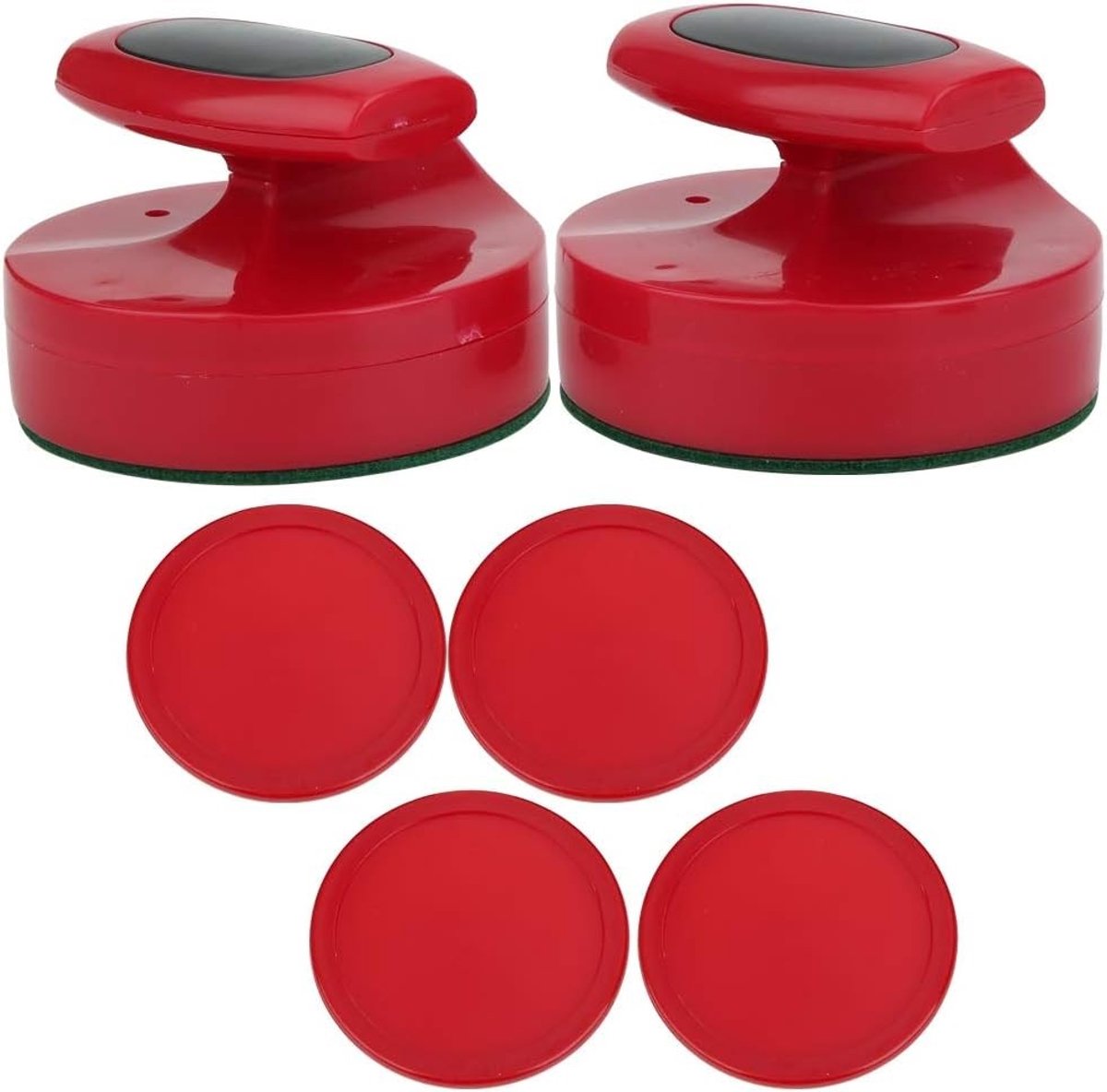 Grote 94mm Air Table Hockey Pushers Set met 4 Pucks voor Tafelhockey en Spellen, Ideaal voor Vrijetijdssporten en Gezelligheid