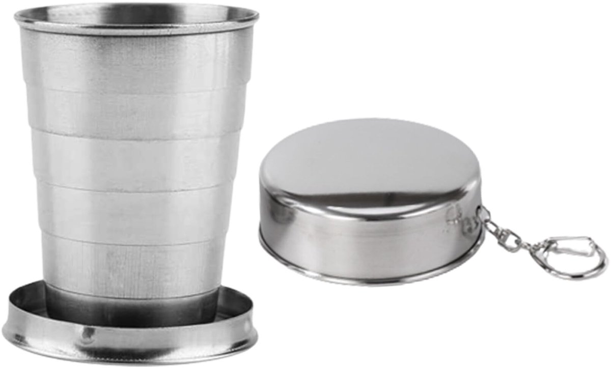 STONCEL Roestvrij staal Travel Folding Glass / Cup (vraag nooit meer naar een glas / kop) - ShopVlot