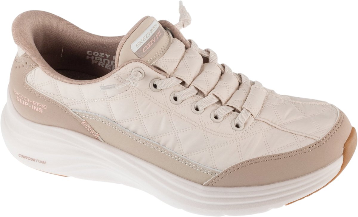 Skechers Slip-ins: Contour Foam - Cozy Fit, Vrouwen, Beige, Sneakers, maat: 36,5