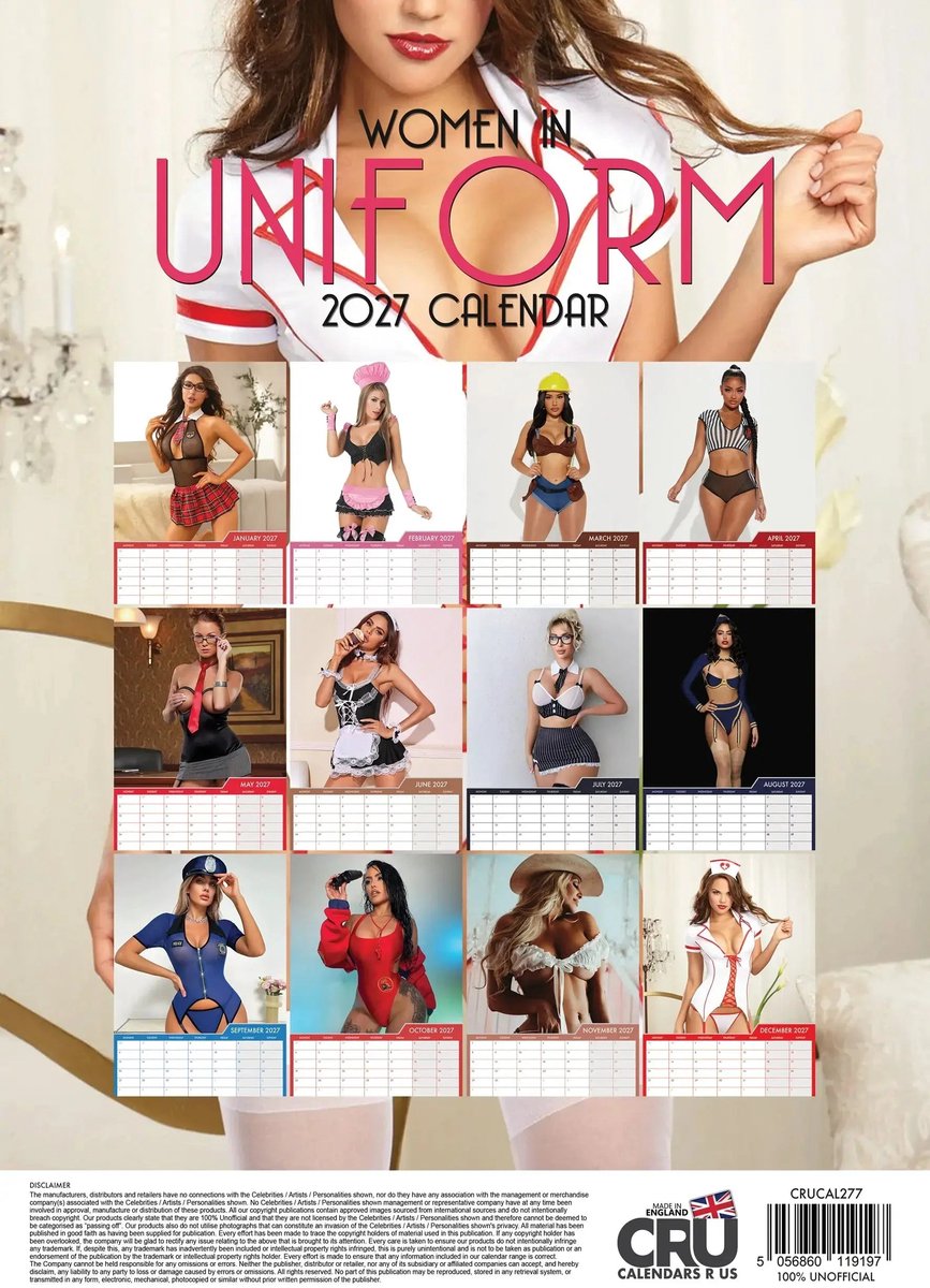 Uniform Womans A3 Kalender 2027
