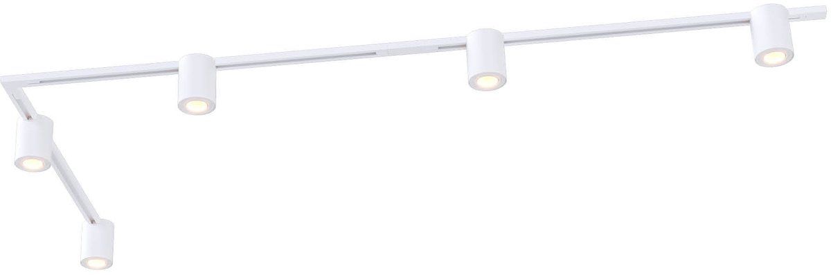 Ledvion – 3m LED Railverlichting Set – Kantelbaar - GU10 Spots – Wit