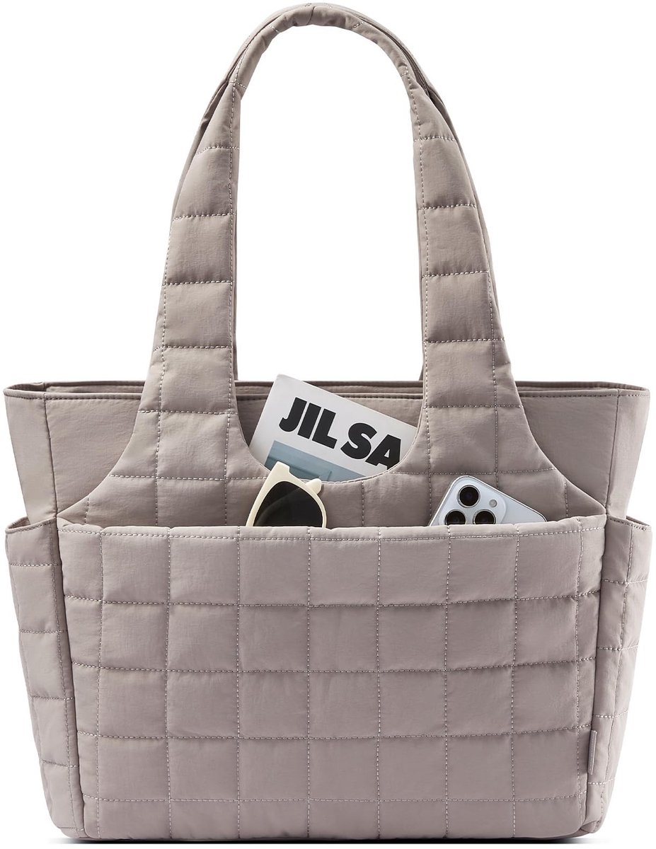 Elzusha - Shopper Handtas voor Dames in Nude Grijs