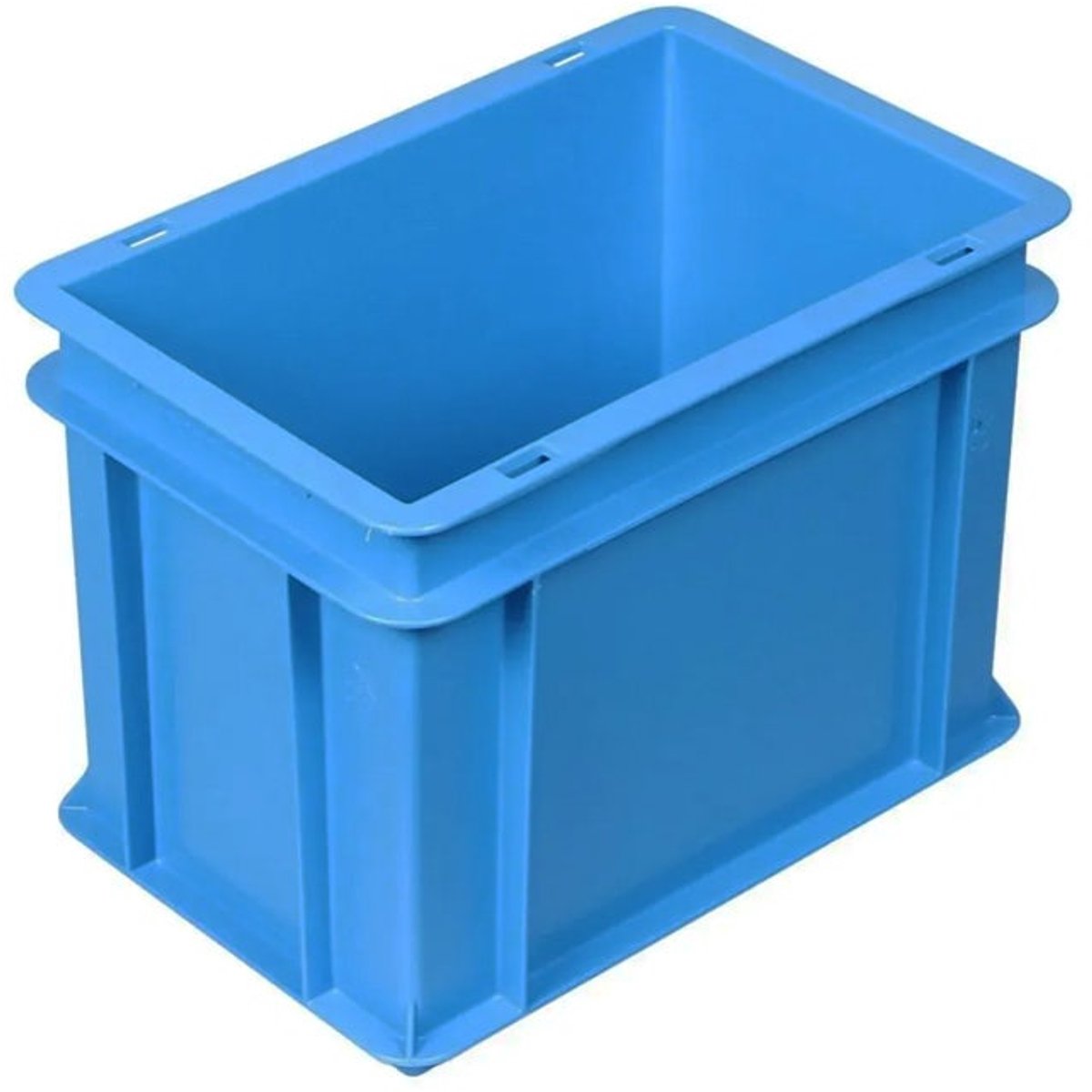 Stapelbak kunststof 300x200x220 mm 9 liter blauw - Euronorm - Grijprand